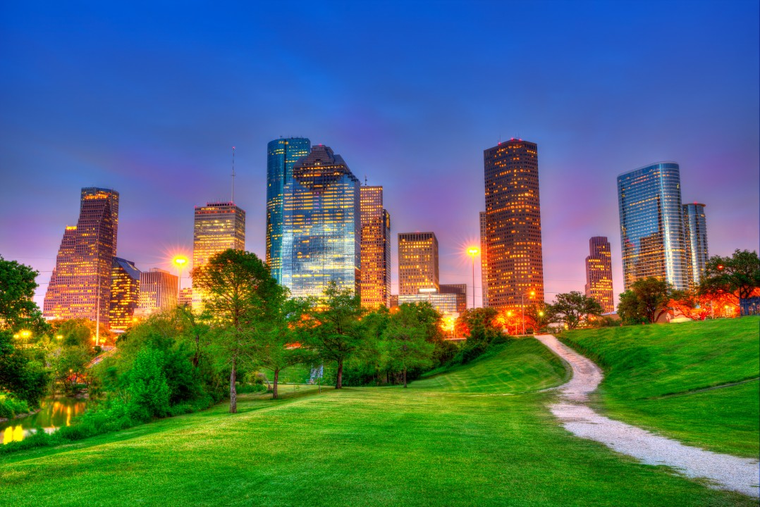 Houston skylight at twilight