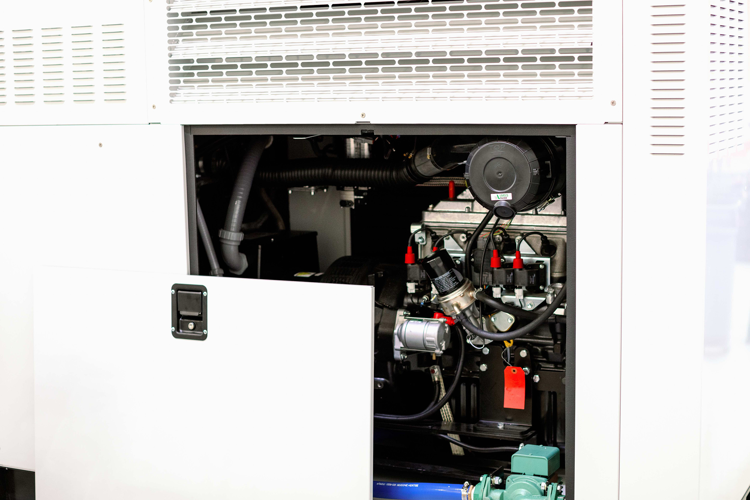 Look inside the PowerPlant H24 micro-CHP unit at its engine.